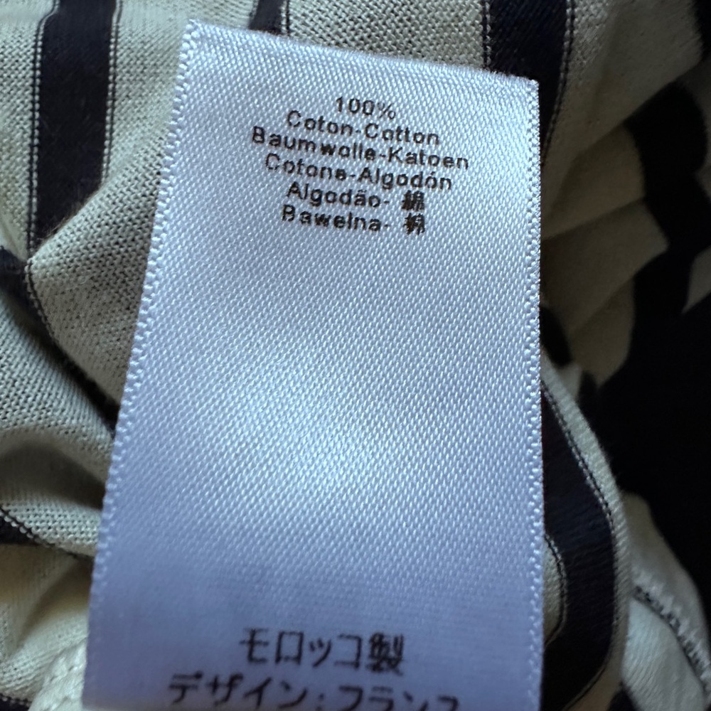 Petit Bateau Black and White Striped Shirt Medium - Picture 9 of 11